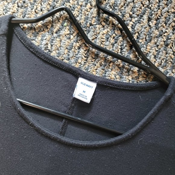 GAP Black Soft Stretch Flare Dress Size Medium - Picture 2 of 8